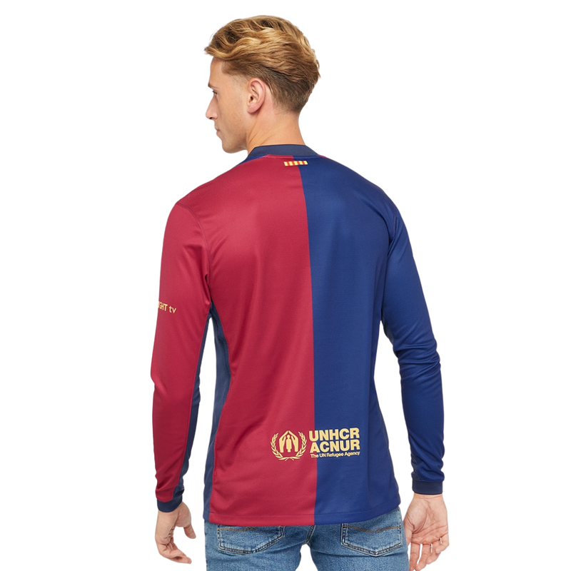 Camisa Barcelona Manga Longa 2024/25 Home