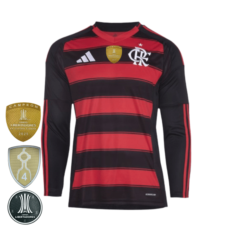 Camisa Flamengo Manga Longa 2025/26 Home